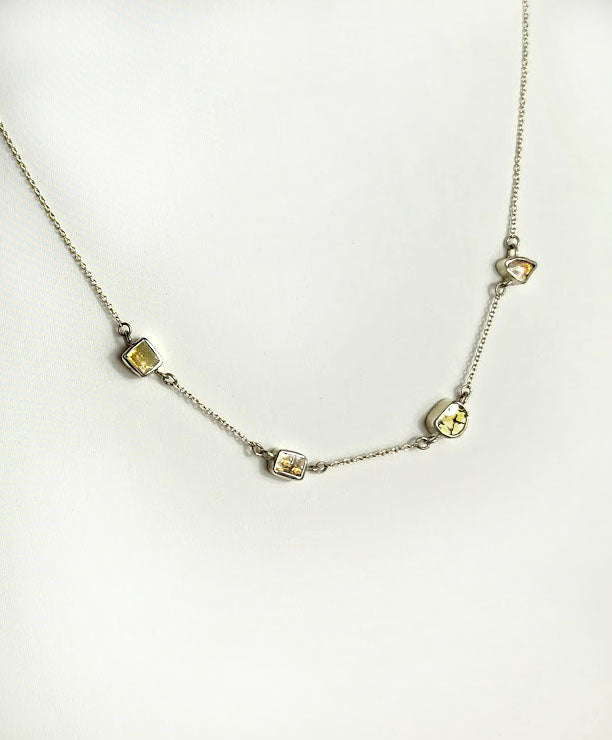 Four Diamond Necklace