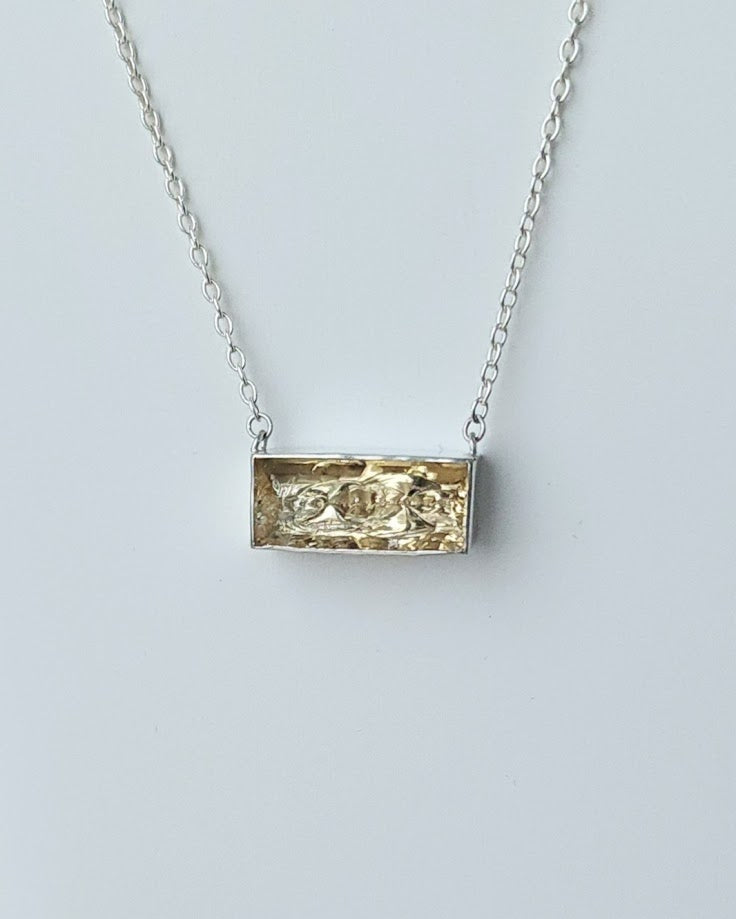 Beryl Mirror Cut Necklace