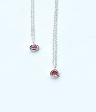 Load image into Gallery viewer, Pink tourmaline necklaces silver
