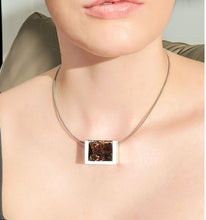 Load image into Gallery viewer, Smoky quartz pendant in box setting
