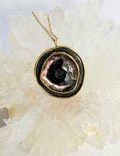 Load image into Gallery viewer, Watermelon tourmaline pendant with pink
