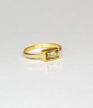 Load image into Gallery viewer, Fancy yellow tanzanite ring
